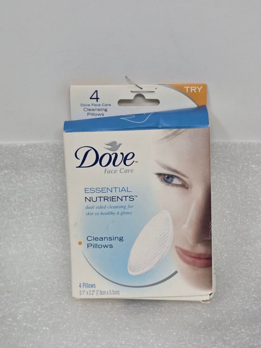 4 Dove Essential Nutrients Deep & Gentle Skin Cleansing Pillows Dual-Sided